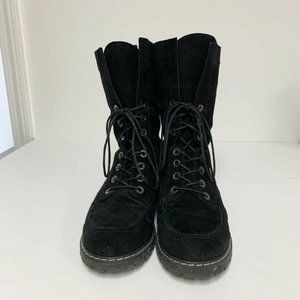 Stuart Weitzman Women’s lace up genuine suede Leather